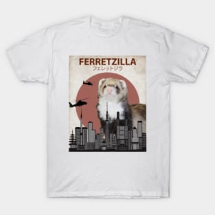 Ferretzilla - Funny Ferret Monster T-Shirt